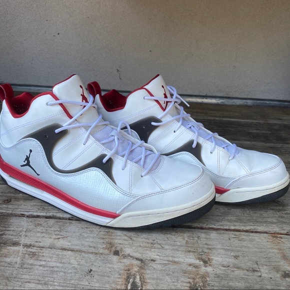 Nike Air Jordan Flight TR 97 White Red Gray - Picture 2 of 5